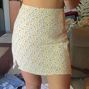 High-Rise Floral Skirt